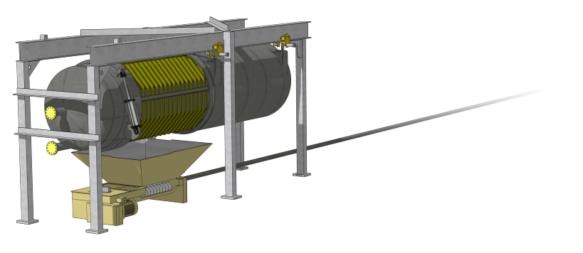 Dry Cake Discharge Collection Tray