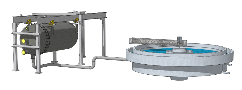 Wet Cake Discharge filter setup